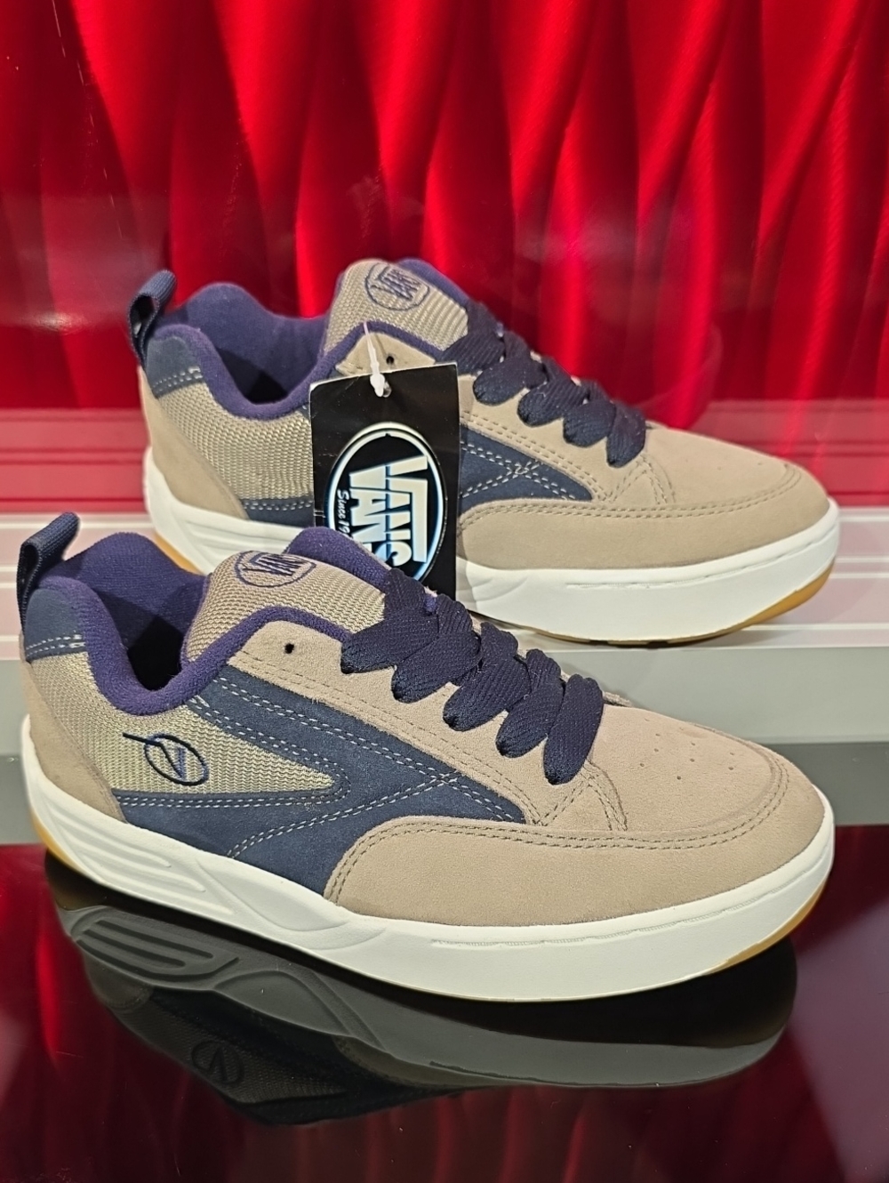 Vintage 1990s Vans Pop Smoke Suede Navy Men Size 7.5 Women Size 9 New